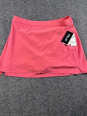 NWT RLX Ralph Lauren Women's Maui Red Athletic Golf Skort
